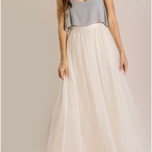 Annabelle Tulle Maxi Skirt—Morning Lavender